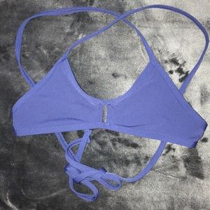 Jolyn navy “vent” bikini top; Size XS